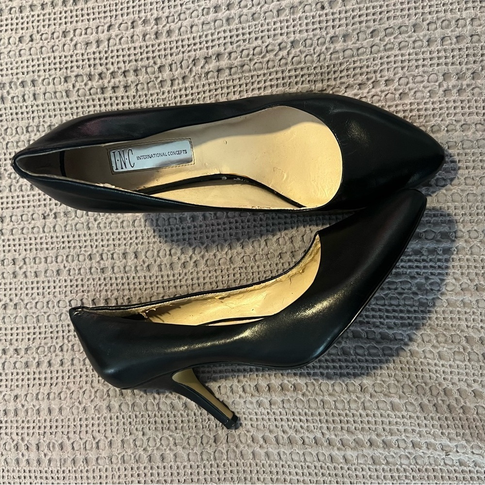 INC International Concepts Classic Black Heels